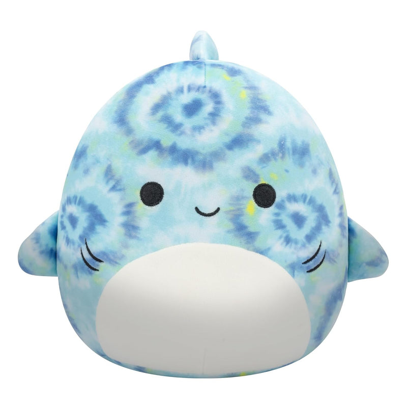 Original 8 Inch Luther Blue Tie Dye Tiger Shark Official Jazwares Plush