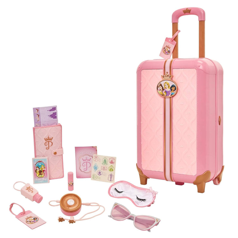 Disney Princess Travel Suitcase Play Set for Girls with Luggage Tag by Styl