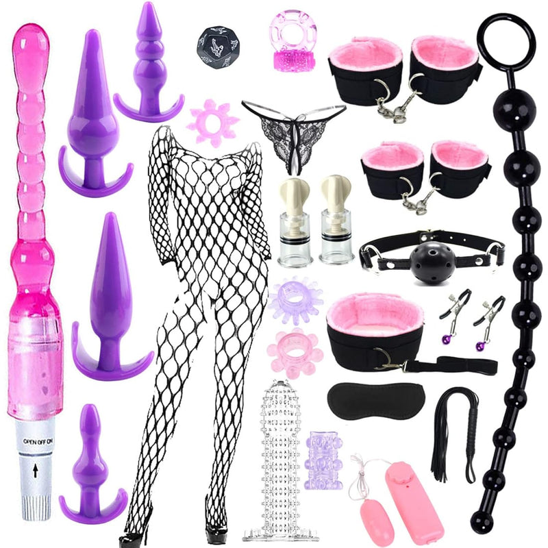 26Pcs Anal Plug Set Bdsm Restraints Couples Toys For Women Men Sex Toy