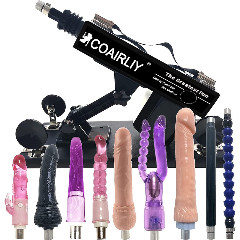 Sex Machine For Women 9 Attachment Adjustable Love Machine Pumping Gun Big Dildo Female Masturbation Automatic Sex Toy