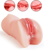 Male Masturbator 3IN1 Pocket Pussy Ultra Realistic Stroker Textured