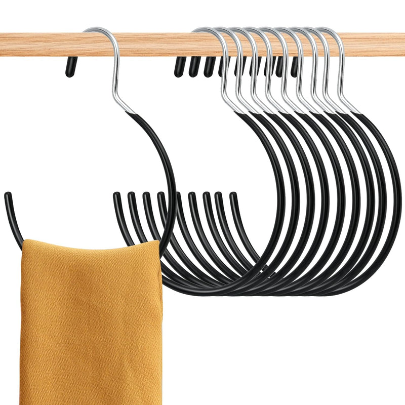 Scarf Ring Hangers, 15 Pcs Non-Slip Belt Rack Tie Hanging Hooks Closet Accessori