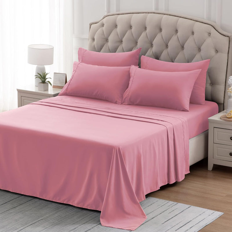 Super Soft Cooling Twin Bed Sheets Set For Kids 3 Piece - Easy Care Fitted Fla