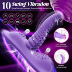 Sex Toys With Strong Invisible Suction, Riding Grinding 6.5" Big Thick Dildo 10 Swing &Vibrating Adult Toys For Women Female Sex Toy Triple Stimulus Dildos, Couples Romote Control Vibrator Sex Machine