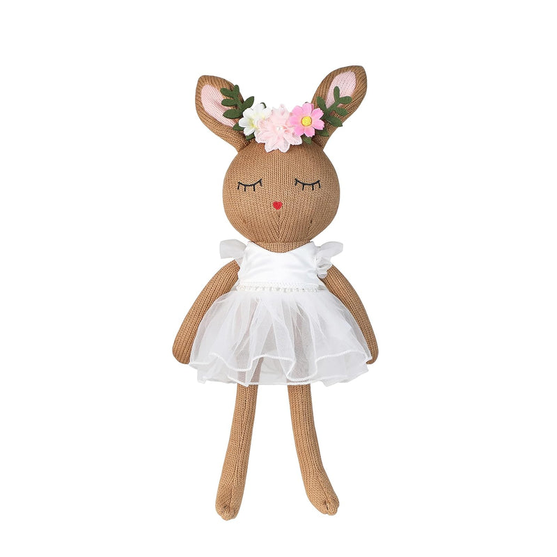 Ballerina Doll Handmade Stuffed Animal Bunny Plush Animal Doll, Plush Toy Bunn