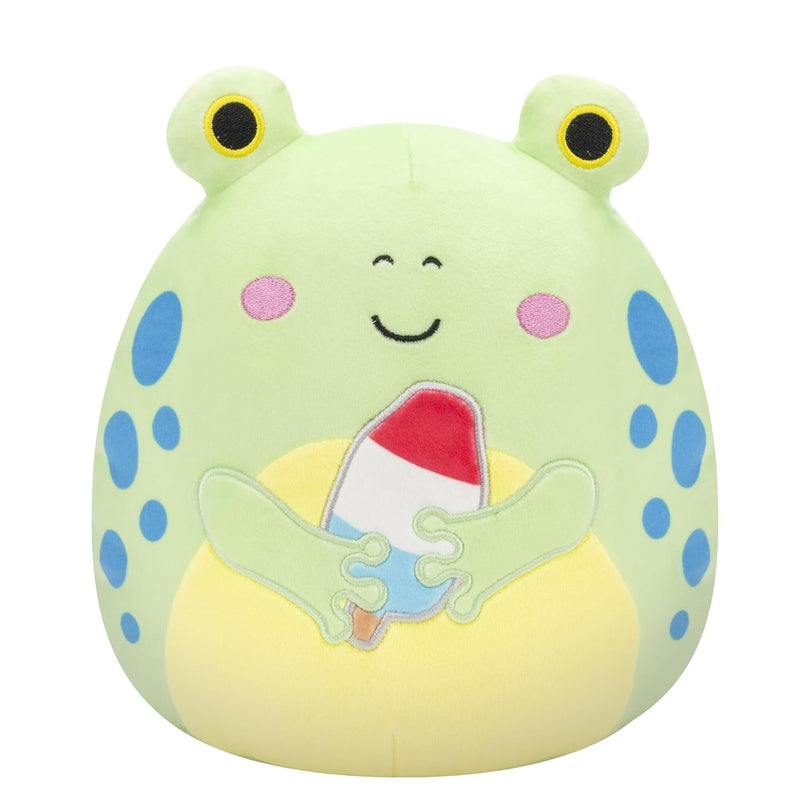 Original 8 Inch Limell Frog With Blue Spots Holding Popsicle Official Jazwa