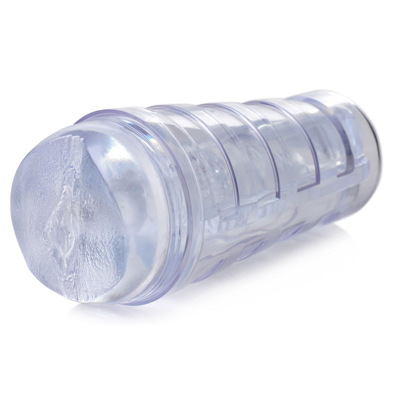Mistress Julie Diamond Deluxe Pussy Stroker Toy For Men, Women, And Couples, Adult Sex Pleasure Toys, Male Masturbators Realistic Textured Pocket Pussy - Clear Stroker