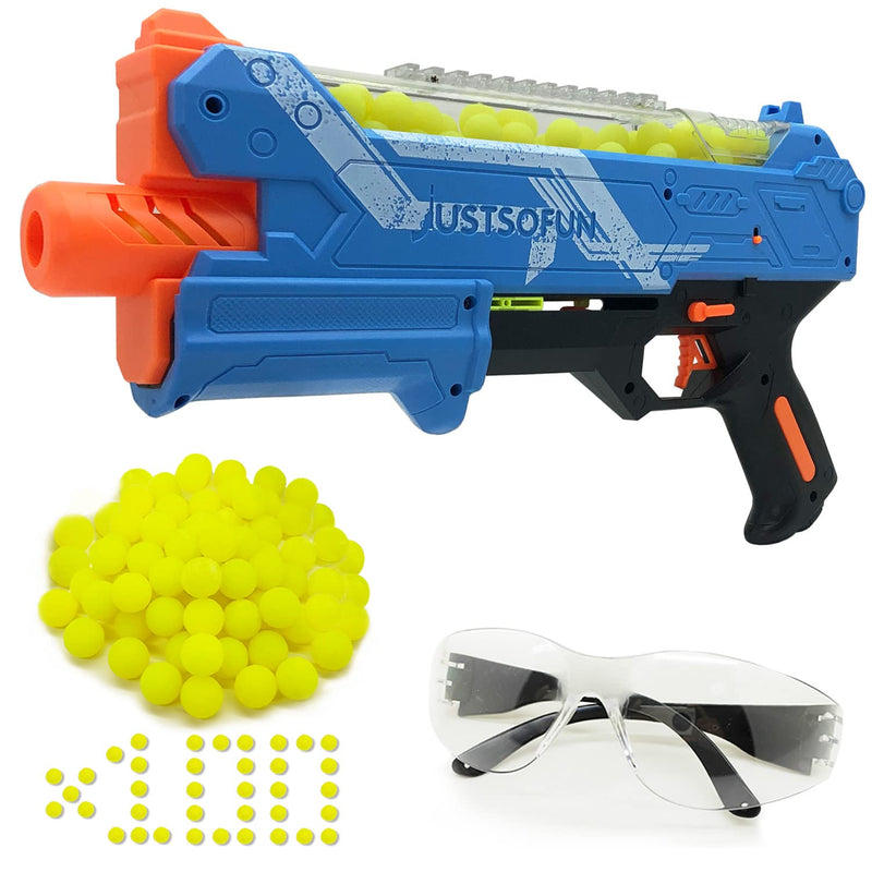 Blaster Gun With Protective Goggles And 100 Rounds For Boys And Girls Up To