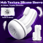 Dual Motor Male Masturbator with 100 Custom Modes, Textured Silicone Sleeve & LED Display