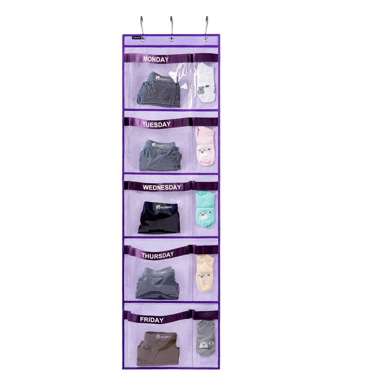 Weekly Kids Clothes Organizer Day Of Week School Clothing Storage Monday To Frid