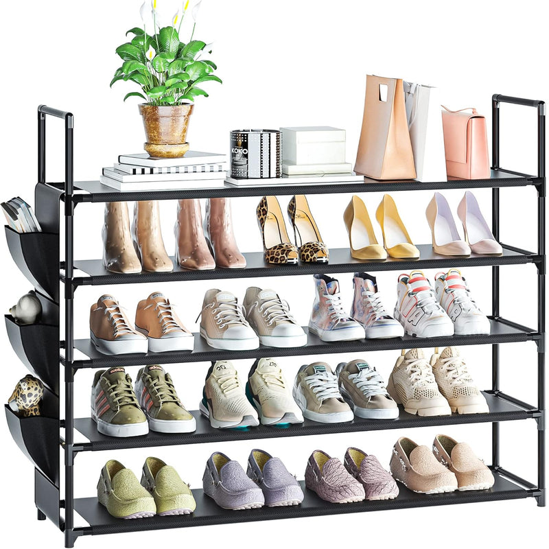 Shoe Rack 5 Tier Shoe Organizer Shoe Storage 20-25 Pairs For Closet Entryway Hol