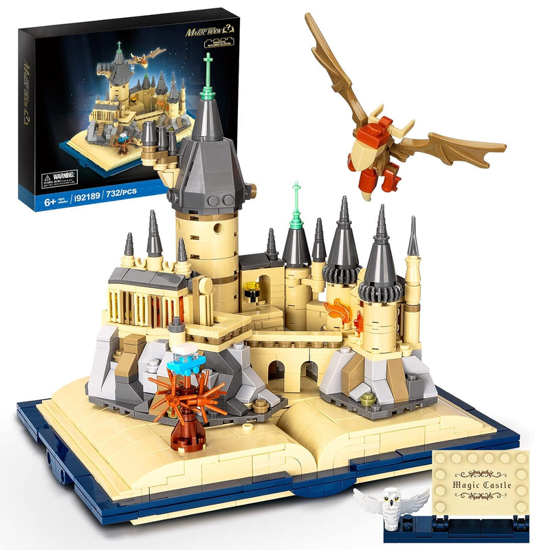 Magic Castle Book Building Set, Creative Castle Architecture Building Block