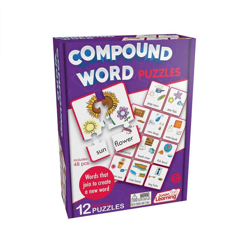 Junior Learning JL244 Compound Word Puzzles, Multicolor