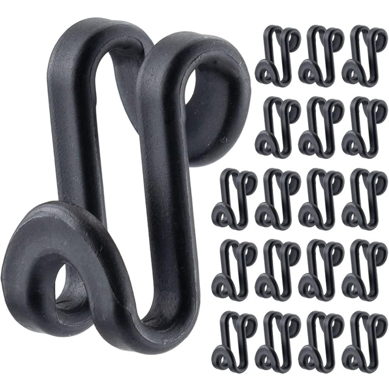 60 Pack S Shape Clothes Hanger Connector Hooks Hanger Extender Clips Mini Space