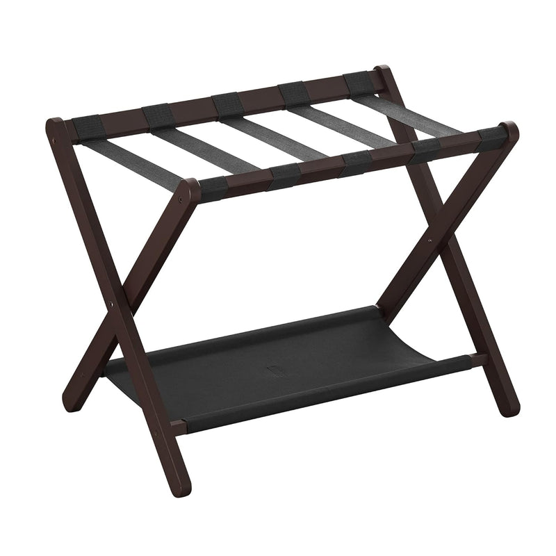 Luggage Rack, Bamboo Luggage Rack For Guest Room, Folding Suitcase Stand, For Ho