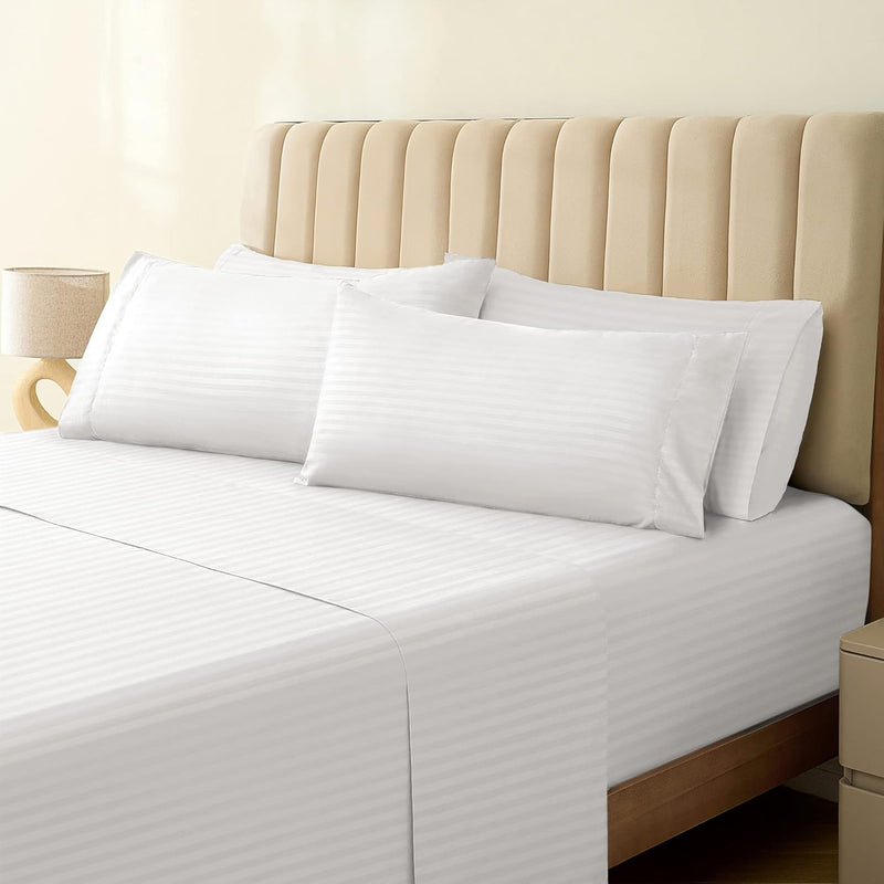 6 Pc Queen Size Sheet Set Bed Sheets, Rayon Made From Bamboo Bed Sheets, Deep