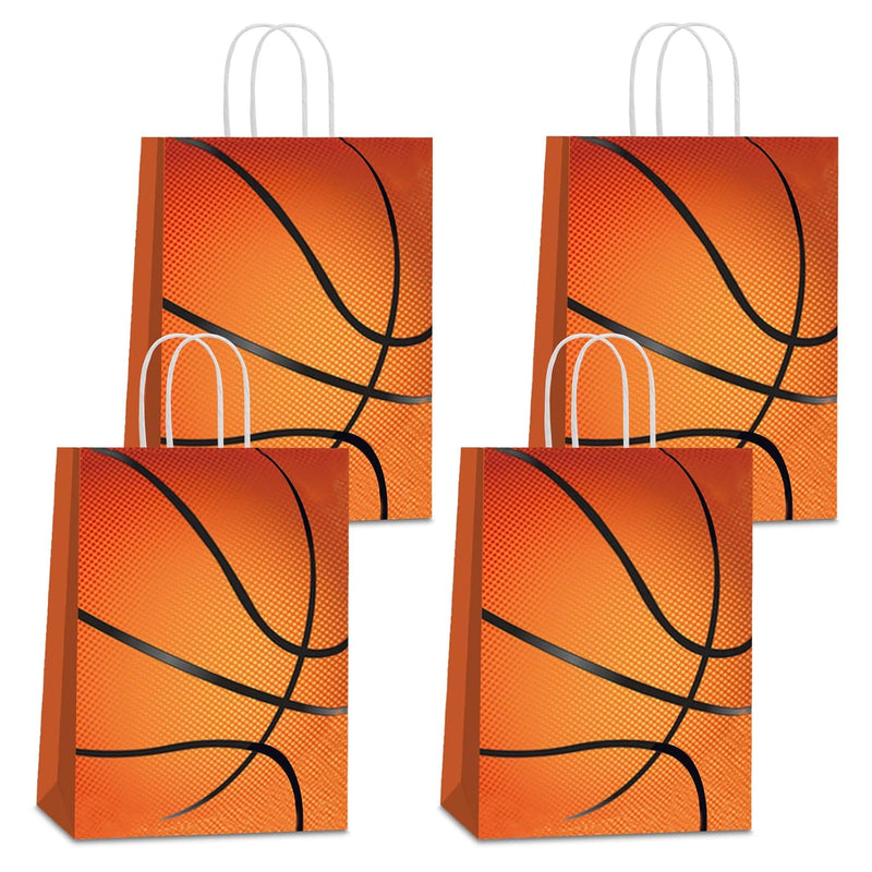 16 Pcs Basketball Gift Bags, Basketball Goodie Bags For Basketball Birthday