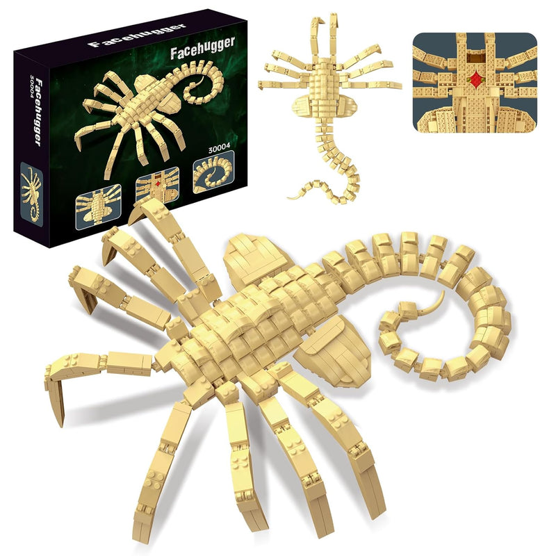 Xenomorph Facehugger Action Figure Building Kit Compatible With Lego,Cool H
