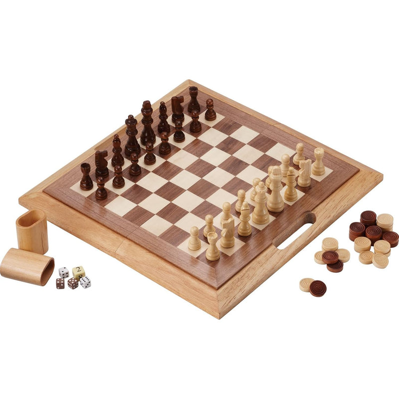 Mainstreet Classics Dutchman 3 In 1 Combo Folding Board Game Set