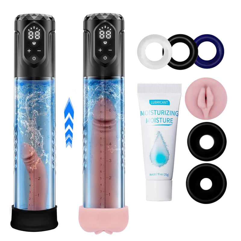 Electric Penis Pump Male Sex Toys, Sex Toys For Men With 5 Suction Modes And 5 Training Pressure, Automatic Male Masturbator With Mini Pocket Pussy, Adult Sex Toy For Men Dick Enlarger Erection