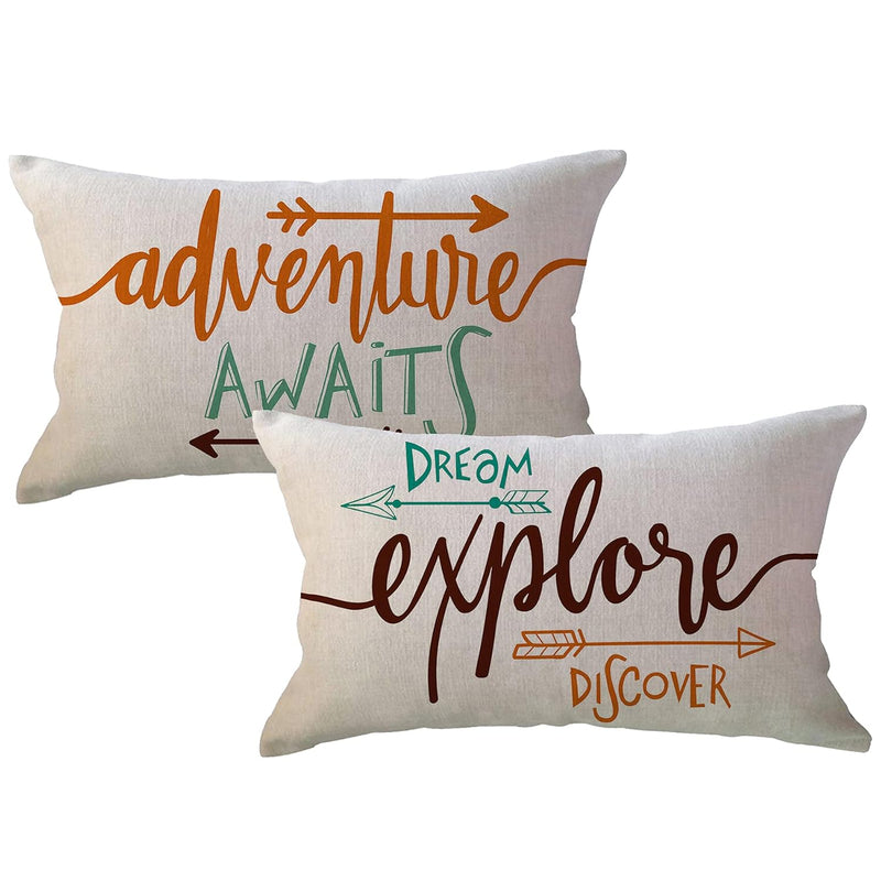 Set Of 2 Arrows Throw Pillow Case Cushion Cover Home Decorative Lumber Pillowc