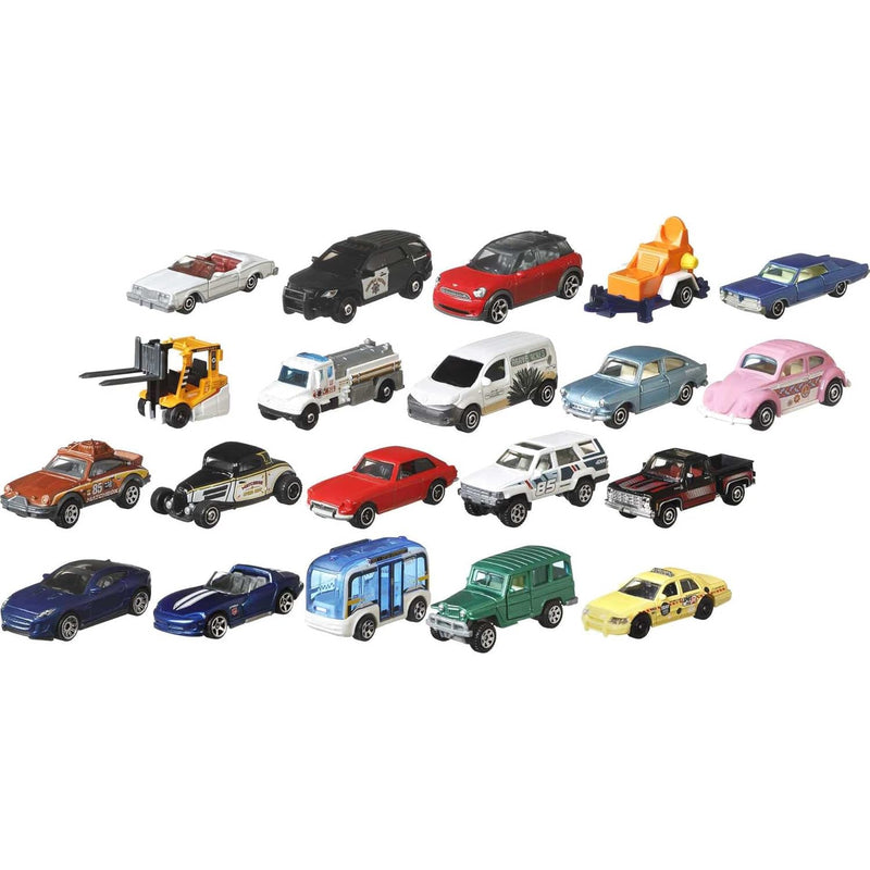 Matchbox Toy Cars or Trucks 20-Pack, Variety Set of 20 Die-Cast 1:64 Scale