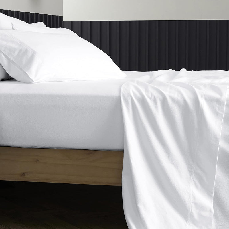 Pure Egyptian King Size Cotton Bed Sheets Set (King, 1000 Thread Count) White