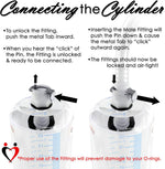 Penis Pump Vacuum Cylinder 2.125" x 9" Clear Acrylic Measurement Marks
