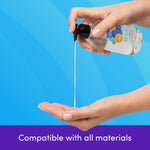 9 Inch Curved G Spot Glass Dildo & Enjoy Water Based Lube 8.5 Fl Oz - Couples Sex Toys Bundle