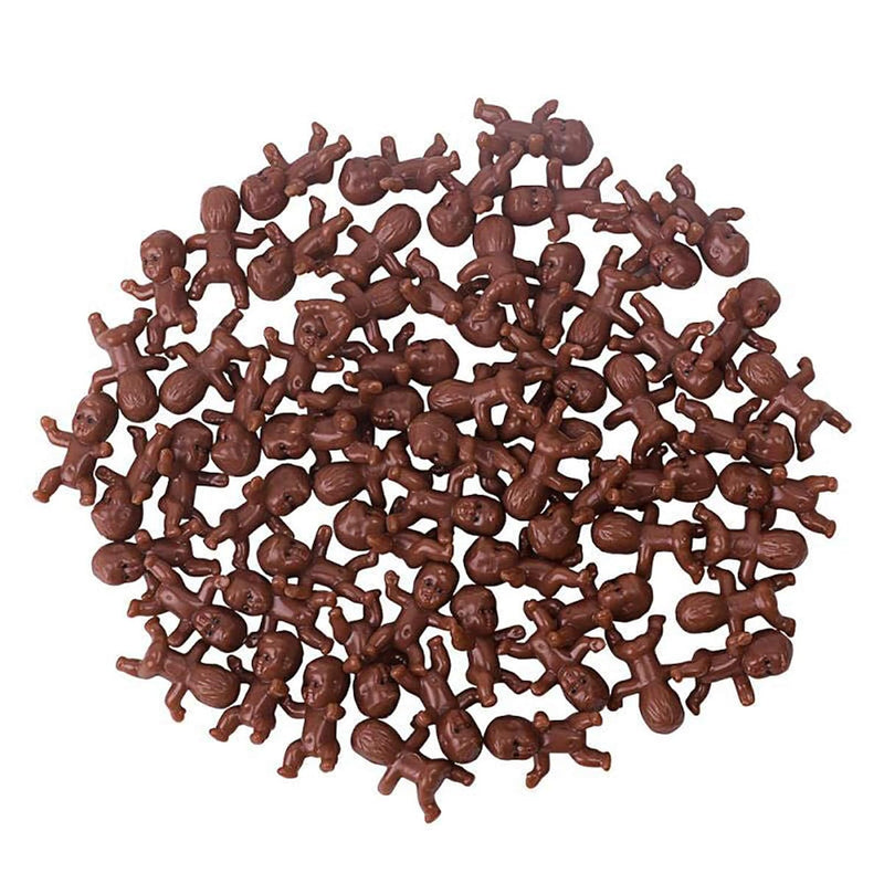 60 Pieces Mini Plastic Babies 1 Inch Baby Doll For Baby Shower Party Favors