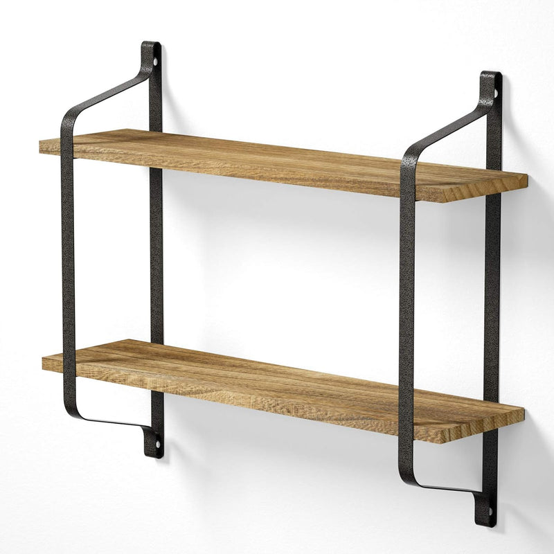Rustic Floating Shelves Wall Mounted Industrial Wall Shelves For Pantry Living