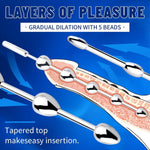 Urethral Sounds, 11 Inch Extra Long Beaded Urethral Dilator Multi Function Butt Plug Penis Plug Urethral Stimulation Masturbation Sex Toy For Men,L