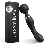 Sex Toys Vibrador - Double Ended Dildo Vibrator For Women,20 Patterns & 8 Speeds For Clitoral And G-Spot Stimulation, Waterproof Rose Adult Sex Toys For Women And Couples(Black)