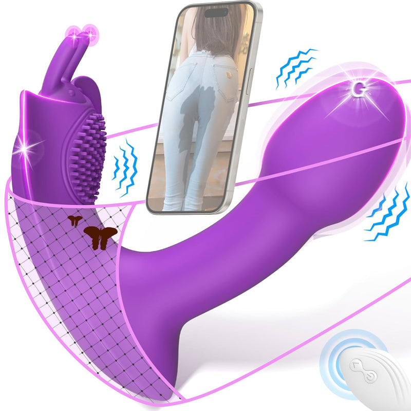 Vibrators App Remote Control Vibrator - Dildo Wearable Vibrator Sex Toys For Women Couples, Female Adult Toys Butterfly Dildos G Spot Vibrator, Long Distance Panty Vibrator, Juguetes Sexuales