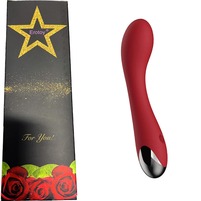 G Spot Vibrator Dildo For Vagina, Clitoral, Anal Stimulation With 10 Vibrations Modes Personal Powerful Quiet Vibrating Massager Rechargeable Waterproof Adult Sex Toy For Women, Men, Couples (Red)