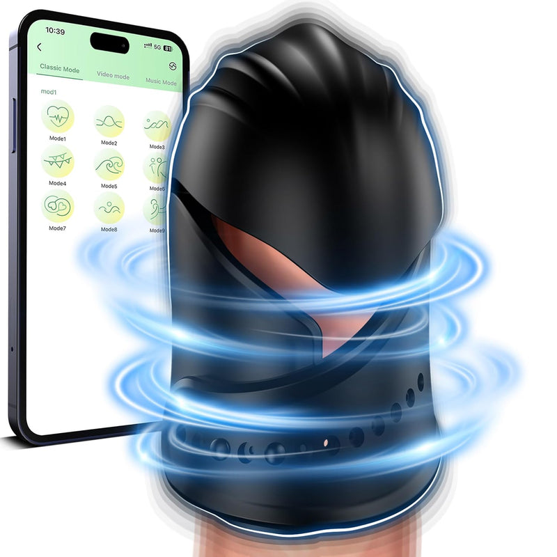 Penis Training Vibrator Male Masturbator, Mens Glans Stimulating Sex Toys, 10 Vibration Modes For Ejaculation Training, Adult Toys Men Pleasure Prolong Endurance, Adjustable Buckle