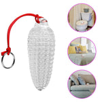 Glass Butt Plug Anal Sex Toys With Safe Drawstring Corn-Shaped Anal Trainer Prostate Massager G-Spot Stimulation For Women Men Couple (L)