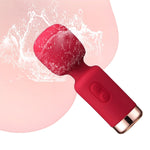 Vibrator Wand, Small Women Sex Toy, Silicone Vibrating Dildo For G Spot Nipple, Rechargeable Clit Vibrator, Water Resistant Female Vibe Wand, Quiet Adult Vibrater Sexual Pleasure Tools