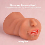 Ls -3-In-1 Stroker – Realistic Mouth, Vaginal & Anal Channels – Weighted 1.47 Lb Body-Safe Tpe Design – Soft Snug Fit + Bliss Glide Included