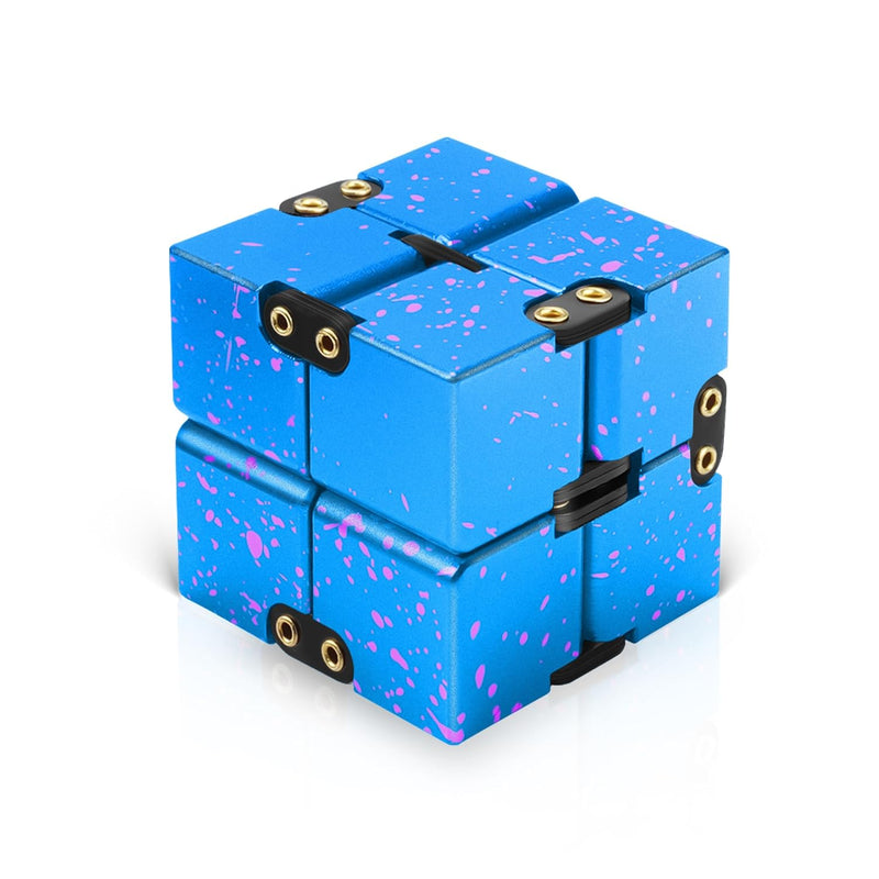 Infinity Cube Fidget Toy, Aluminum Alloy Metal Infinity Cubes, Fidget Infinity
