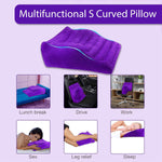 Curved Inflatable Sex Pillow – Velvet Position Cushion for Enhanced Intimacy