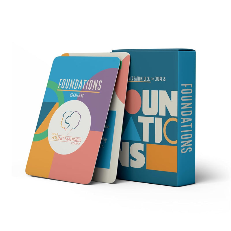 Foundations Card Deck Conversation Starters - 52 Questions And Tips To Become Connected - Cards Game - Wedding Gift - Road Trip - Get To Know Each Other