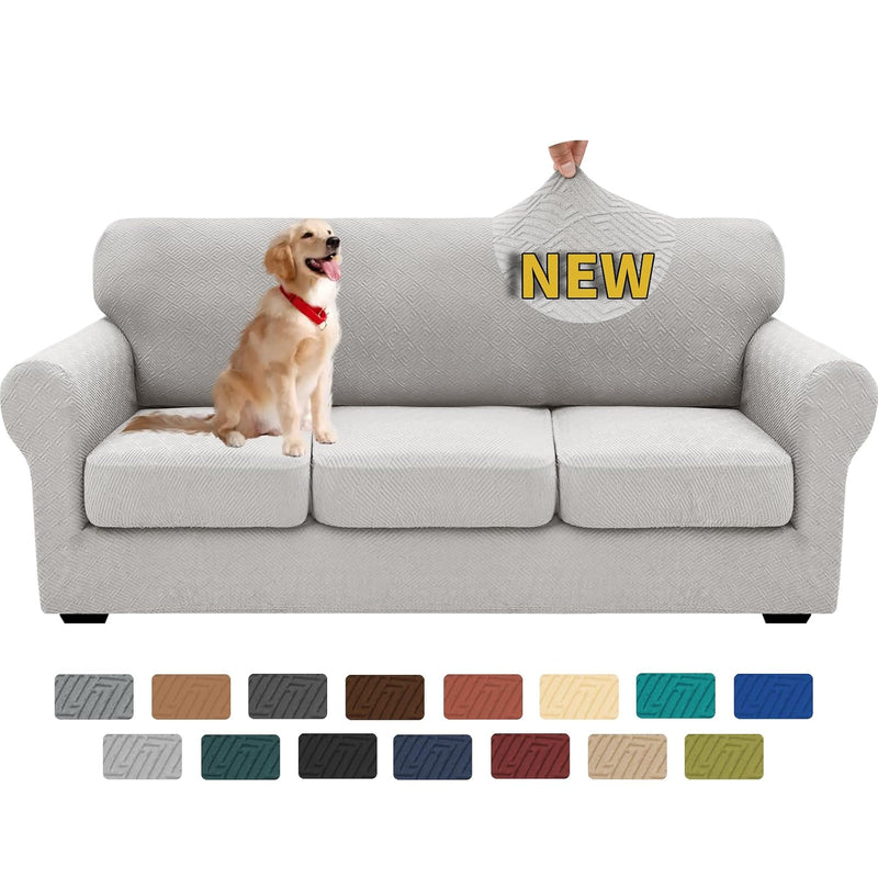 2024 Newest 4 Pieces Couch Covers For 3 Cushion Couch Super Stretch Thick Soft