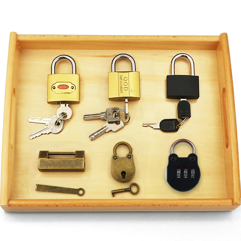 Montessori Lock And Key Toy Set For Toddlers, Montessori Elementary Materia
