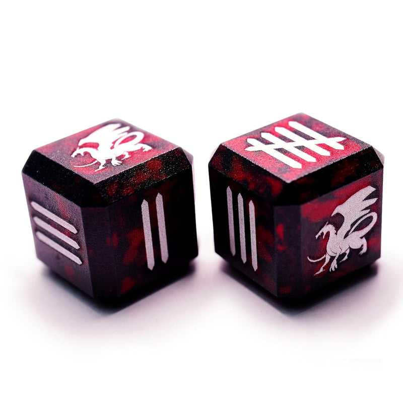 Iv Unique Metal D6 Dice 6 Sided Dice, Large Heavy Metal D6 Dice Set, Solid16Mm