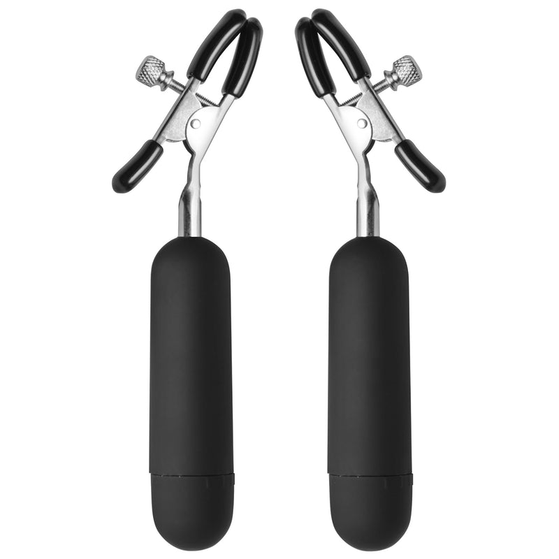 Dark Passion Vibrating Nipple Clamps