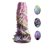 Dragon Spawn Dragon Ovipositor Silicone Dildo With Eggs For Men, Women, & Couples. Fantasy Dildo & Harness Compatible. Premium Silicone And Ovipositor Eggs. 1 Piece, Pink & Yellow.