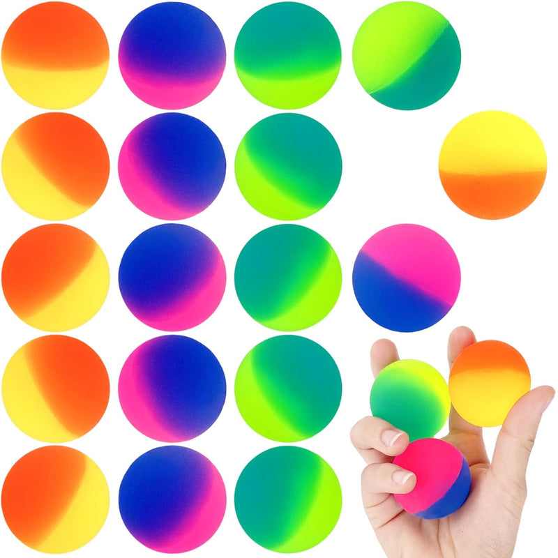 18 Pcs Jumbo Bouncy Balls For Kids,45 Mm Large Bouncy Balls,Colorful Super