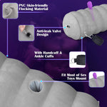 Heart-Shaped Inflatable Sex Pillow with Bondage Straps – Support Cushion for Couples