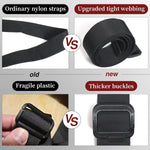 BDSM Bondage Leg Straps, Adjustable Neck to Ankle/Thigh Restraints Set